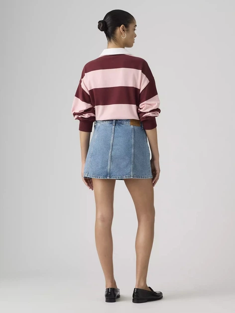 Spódnica damska jeansowa mini Levi`s Button Front Skort 005NA-0000 28 Błękitna (5401187796819) - obraz 4