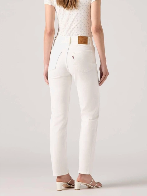Джинси Slim Fit жіночі Levi`s 724 High Rise Straight 18883-0362 W25L30 Білі (5401157958155) - зображення 2