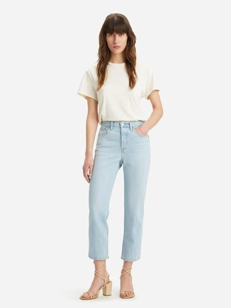 Jeansy regular fit damskie Levi`s 501® Crop 36200-0326 W25L30 Błękitne (5401157239421) - obraz 3