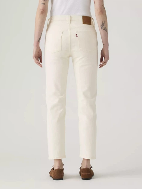 Jeansy regular fit damskie Levi`s 501® Crop 36200-0374 W27L26 Białe (5401187264721) - obraz 2