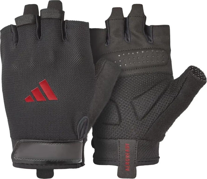 Перчатки для тренировок Adidas Essential, XL (обхват 23-24.5 см), дышащие, Черные, для фитнеса и спорта (ADGB-15004RD) - изображение 2