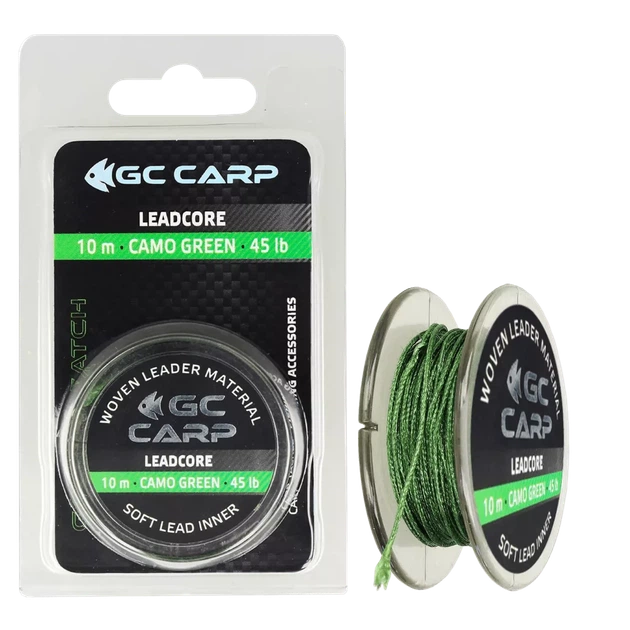 Лідкор зі свінцем GC G.Carp Leadcore 10м 50lb Caмo Green - Фото 1 Лідкор зі свінцем GC G.Carp Leadcore 10м 50lb Caмo Green - зображення 1