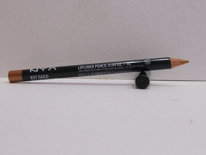 Стойкий карандаш для губ NYX Cosmetics Slim Lip Pencil SPL837 оттенок Gold - изображение 4