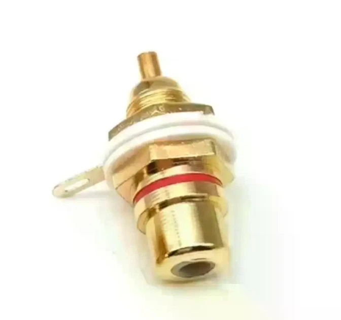 Панельный RCA коннектор Avvicon с высококачественным покрытием контактов для подключения акустических розеток - Фото 6 Панельный RCA коннектор Avvicon с высококачественным покрытием контактов для подключения акустических розеток - изображение 6