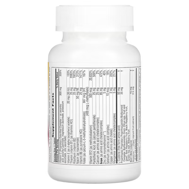 Комплекс вітамінів та мінералів Nature's Plus (Hema-Plex) 60 таблеток повільного вивільнення NAP03762 - зображення 2