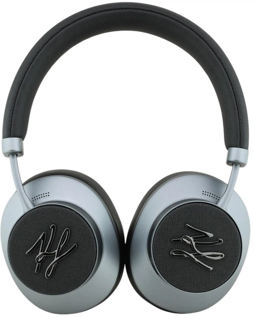 Słuchawki  Karl Lagerfeld Grained Initials Black (3666339420925) - obraz 3