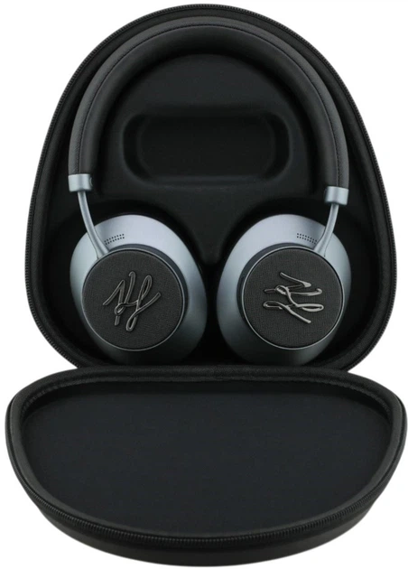 Słuchawki  Karl Lagerfeld Grained Initials Black (3666339420925) - obraz 5