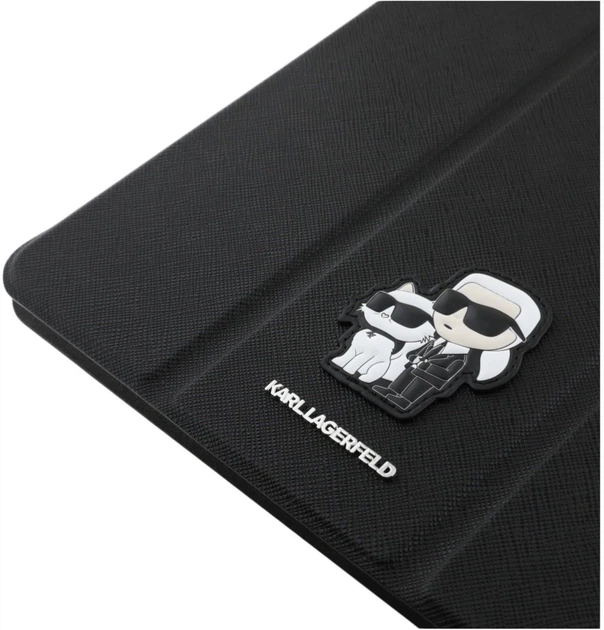 Etui z klapką Karl Lagerfeld Saffiano Magnetic Karl & Choupette do Apple iPad Pro 13" 2024 Black (3666339388034) - obraz 5