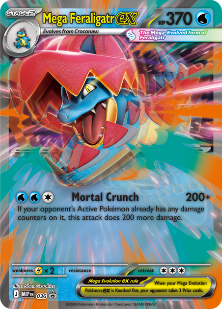 Zestaw kart Pokemon TCG: Mega Evolution - Ascended Heroes - Mega Feraligatr ex Box (196214132153) - obraz 6