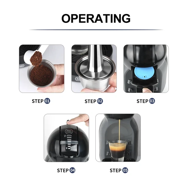 Многоразовая металлическая капсула для кофеварки Dolce Gusto, Krups, Nescafe BHJ-890 - изображение 8