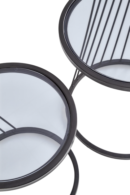 Набір столиків Halmar Antilla Чорний (5905248106789) - зображення 6