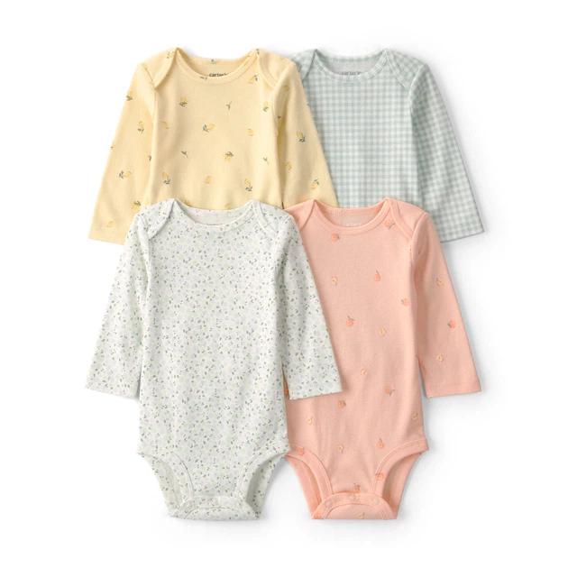 Комплект боді Carter's 4в1 для дівчинки 69-72 см (1U641310_9M) - Фото 1 Комплект боді Carter's 4в1 для дівчинки 69-72 см (1U641310_9M) - зображення 1