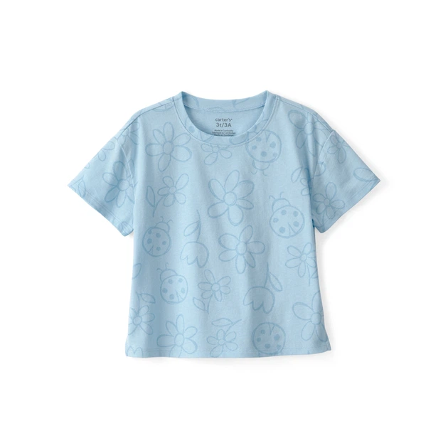 Футболка Carter's для девочки 105-112 см (2U586110_5T) - Фото 1 Футболка Carter's для девочки 105-112 см (2U586110_5T) - изображение 1