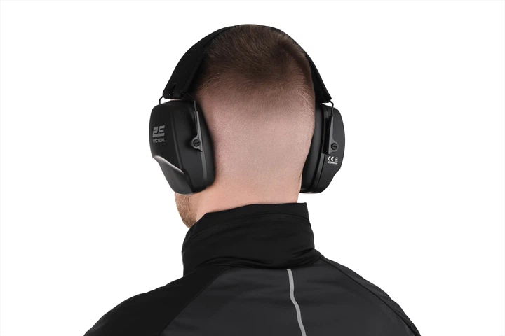 Тактичні захисні навушники 2E Defence Black NRR: 25 dB, пасивні (648422) - зображення 5
