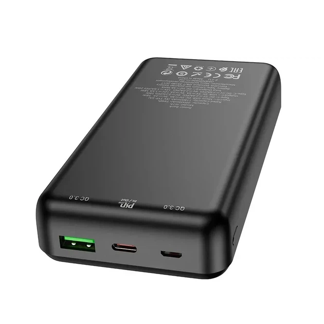 Внешний аккумулятор Power bank HOCO J87A Tacker 20000mAh быстрая зарядка PD 20W + QC 3.0 Black - изображение 7