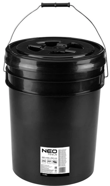 Wiaderko z separatorem i zakrętką Neo Tools 11-463 (5906692020003) - obraz 2