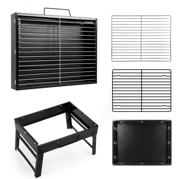 Складаний BBQ гриль Mensory Grill Portable 35 см – портативний мангал для пікніка, кемпінгу та відпочинку на природі - Фото 8 Складаний BBQ гриль Mensory Grill Portable 35 см – портативний мангал для пікніка, кемпінгу та відпочинку на природі - изображение 8