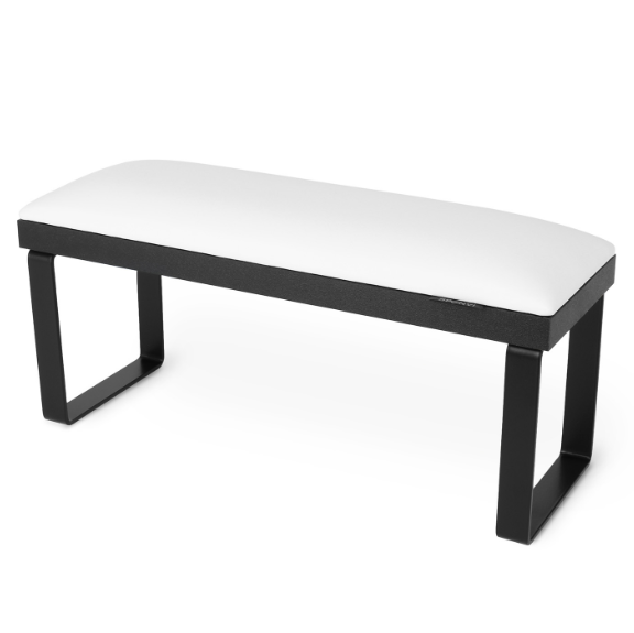 Подставка для маникюра на съемных черных металлических ножках Spenvi Loft White на черной основе - Фото 1 Подставка для маникюра на съемных черных металлических ножках Spenvi Loft White на черной основе - изображение 1