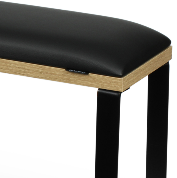 Подставка для педикюра на съемных черных металлических ножках Spenvi Loft Black на коричневой основе - Фото 2 Подставка для педикюра на съемных черных металлических ножках Spenvi Loft Black на коричневой основе - изображение 2