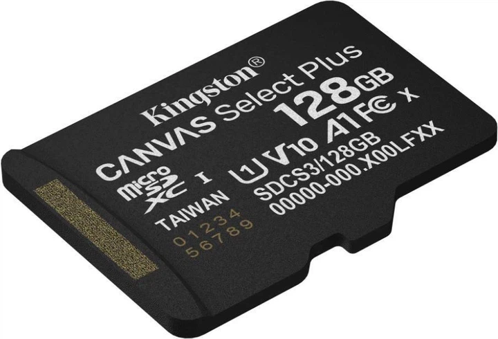 Карта пам'яті microSD 128GB Kingston Canvas Select+ A1(100Mb/s) /C10 - изображение 2