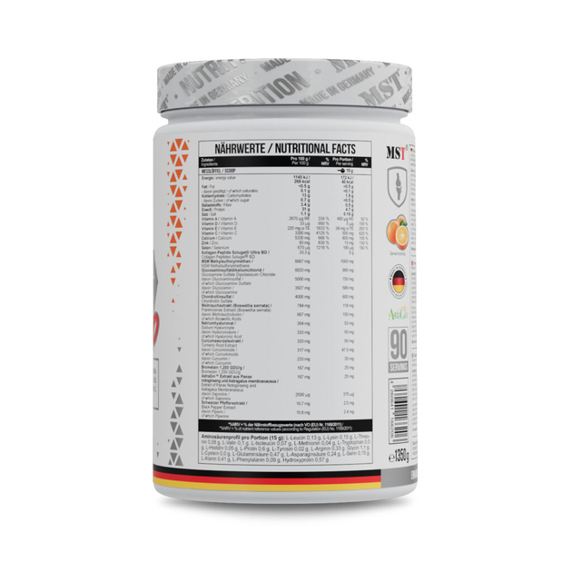 Хондропротектор Mst flex pro 1350 грамм со вкусом апельсина - изображение 2