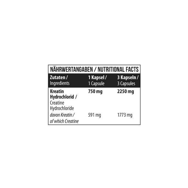 Креатин HCL MST Creatine HCL 750 мг 180 капсул, креатин гидрохлорид - изображение 4