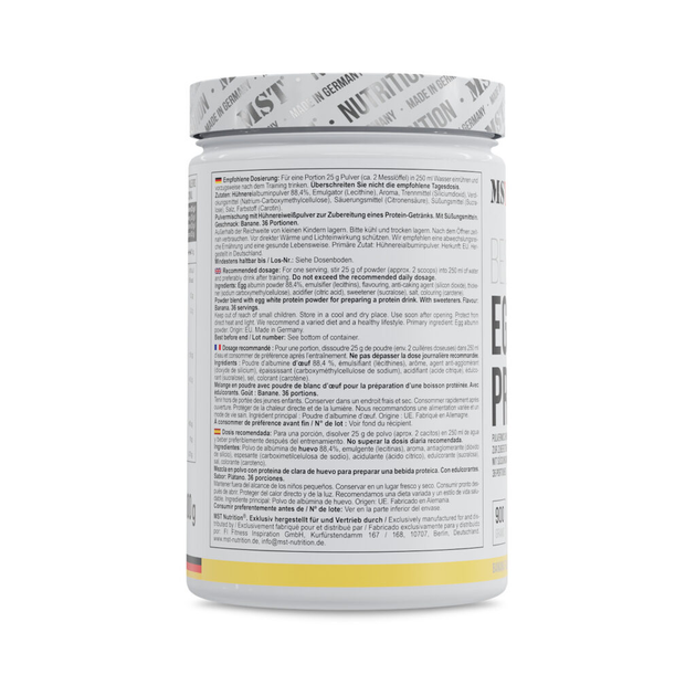 Яичный протеин MST egg white protein 900 грамм со вкусом банана, mst яичный протеин, альбумин - изображение 4