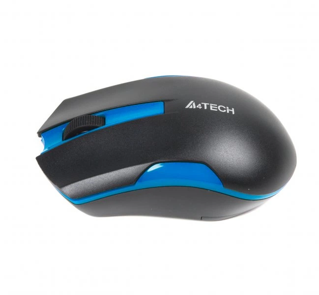 Mysz A4 Tech G3-200N Bezprzewodowa Czarno-Niebieska (A4TMYS46037) - Zdjęcie 2 Mysz A4 Tech G3-200N Bezprzewodowa Czarno-Niebieska (A4TMYS46037) - obraz 2