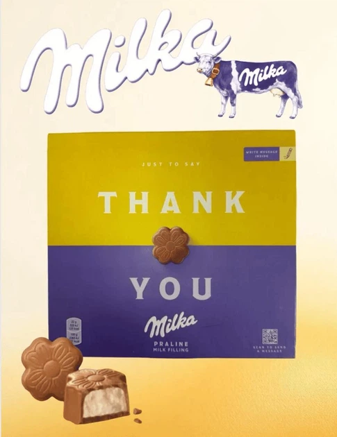 Шоколадні цукерки Milka Thank you Praline Milk Filling 110г - зображення 8
