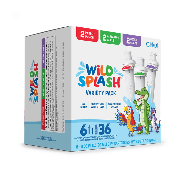 Набір з 6 картриджів для пляшки Cirkul Wild Splash Variety Pack - Фото 2 Набір з 6 картриджів для пляшки Cirkul Wild Splash Variety Pack - зображення 2