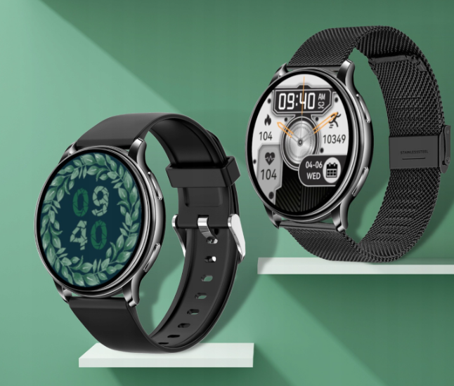 Смарт часы женские Uwatch Smart G35 с черным ремешком для спорта и фитнеса - Фото 4 Смарт часы женские Uwatch Smart G35 с черным ремешком для спорта и фитнеса - изображение 4