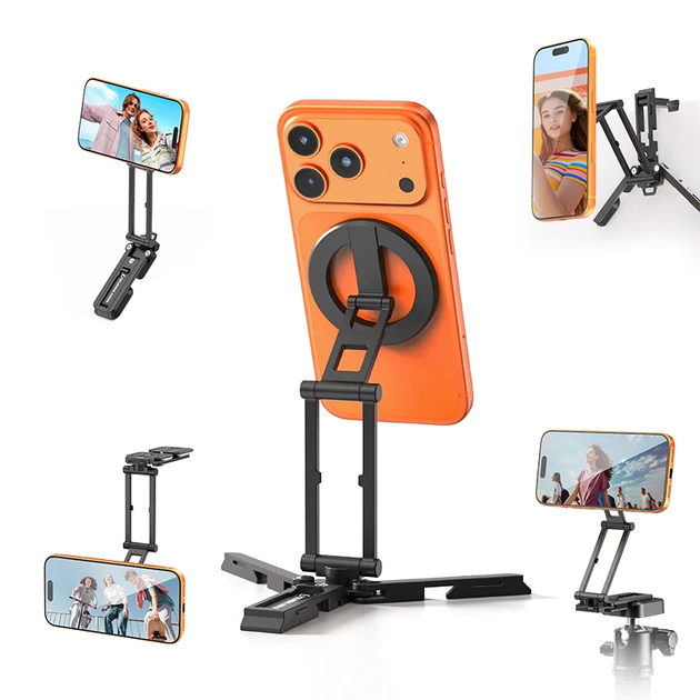 Тримач телефона Ulanzi SK29 Foldable Phone Stand(Magnetic) Black (M101) - зображення 3