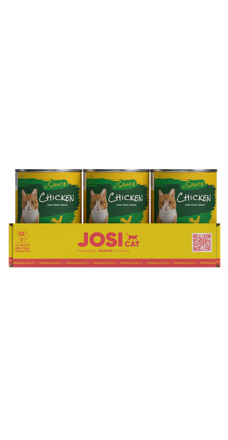 Вологий корм JosiCat Chicken in Sauce Смачні, апетитні шматочки в соусі з куркою 415 г (4032254787174) - изображение 5