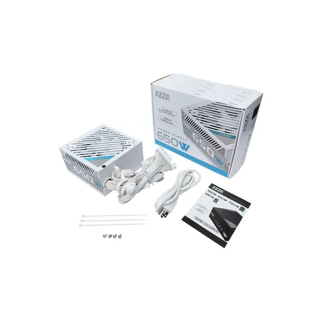 Блок питания Azza 650W (PSAZ-650B-WHITE) - Фото 3 Блок питания Azza 650W (PSAZ-650B-WHITE) - изображение 3