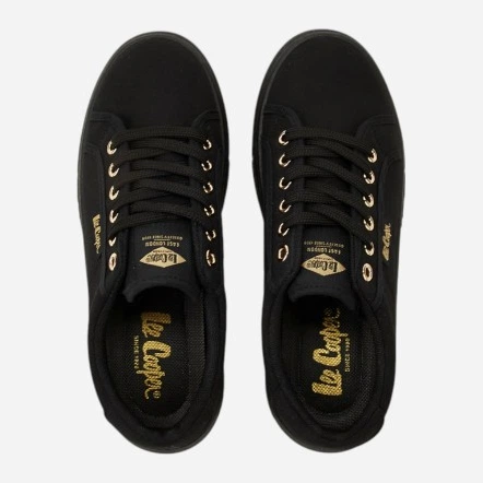 Trampki damskie materiałowe do kostki Lee Cooper LCW-26-44-4475 37 Czarne (5901479632813) - obraz 4