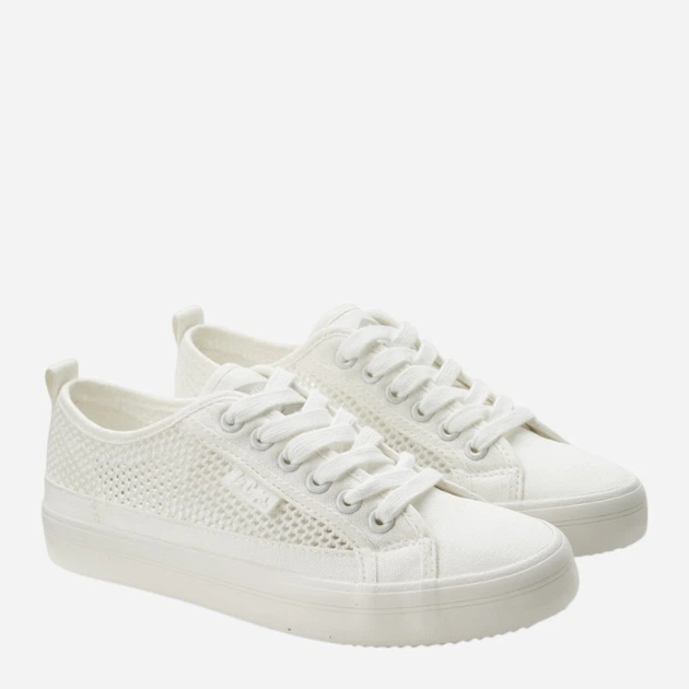 Trampki damskie materiałowe do kostki Lee Cooper LCW-26-02-4066 37 Białe (5901479605749) - obraz 2