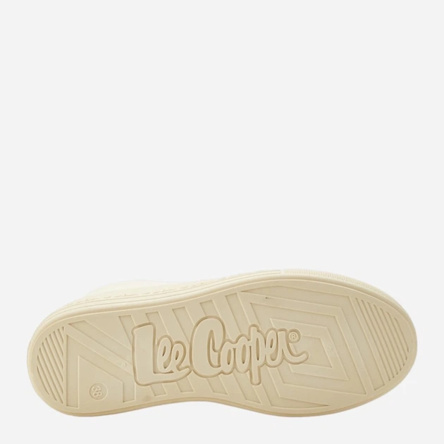 Trampki damskie materiałowe do kostki Lee Cooper LCW-26-44-4473 38 Beżowe (5901479632707) - obraz 5