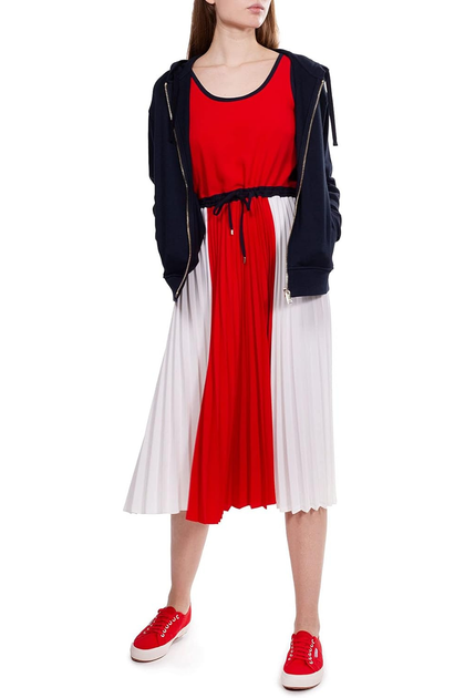 Жіноча саржева плісирована сукня Tommy Hilfiger F&F в складку S WW0WW30643 (36) - изображение 2