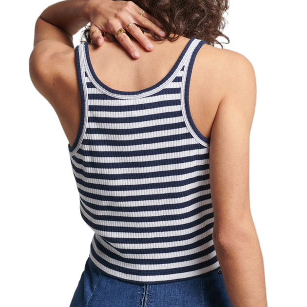 Superdry жіноча футболка Vintage Crop без бретелей темно-синя S W6011296A JKC (S) - изображение 2