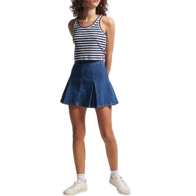 Superdry жіноча футболка Vintage Crop без бретелей темно-синя S W6011296A JKC (S) - изображение 3