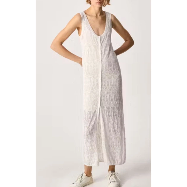 Жіноча ажурна сукня Patty Pepe Jeans біла без бретелей XS PL701851 800 (XS) - Фото 3 Жіноча ажурна сукня Patty Pepe Jeans біла без бретелей XS PL701851 800 (XS) - изображение 3