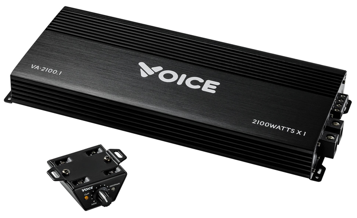 Усилитель 1 канал на саб моноблок 2160 Вт Voice (2160 Вт RMS 1 Ом, Class D, с Bass Remote) - изображение 2