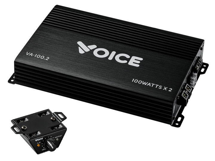Автомобильный 2-канальный усилитель Voice VA-100.2, 2×100 Вт RMS, класс AB, мист 300 Вт - изображение 2