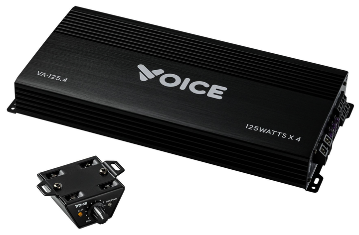 Автомобильный усилитель на 4 канала Voice VA-125.4, 4×125 Вт RMS, класс AB, мист 2×340 Вт - изображение 2