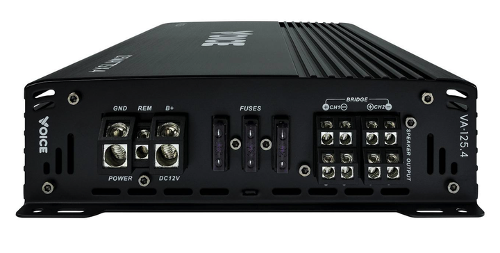 Автомобильный усилитель на 4 канала Voice VA-125.4, 4×125 Вт RMS, класс AB, мист 2×340 Вт - изображение 4