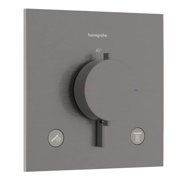 Смеситель для душа Hansgrohe Ecostat Comfort E термостатический, черный матовый хром (33711340) - Фото 1 Смеситель для душа Hansgrohe Ecostat Comfort E термостатический, черный матовый хром (33711340) - изображение 1