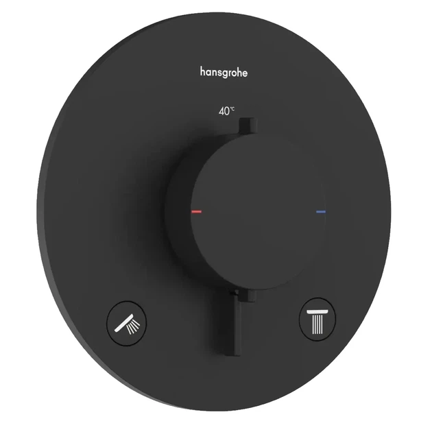 Смеситель для душа Hansgrohe Ecostat Comfort S термостатический, черный матовый (33715670) - Фото 1 Смеситель для душа Hansgrohe Ecostat Comfort S термостатический, черный матовый (33715670) - изображение 1