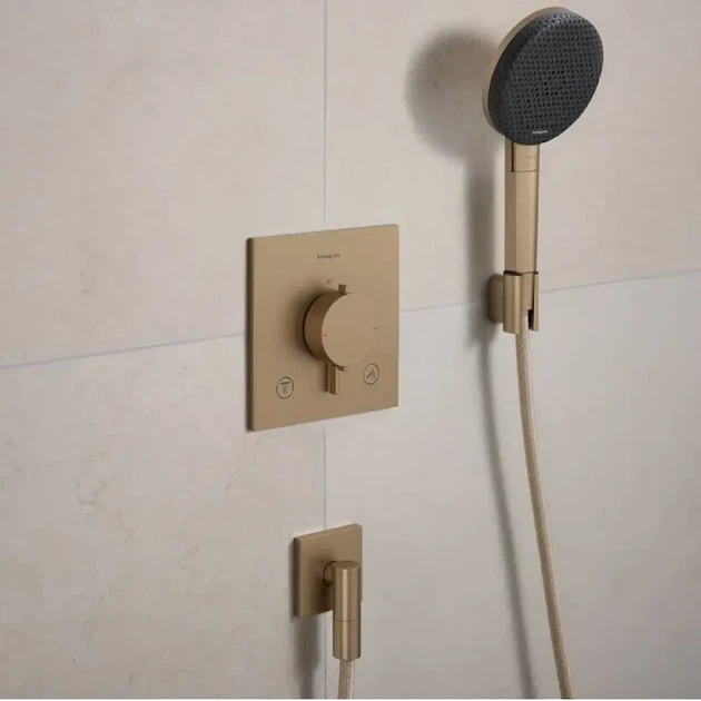 Смеситель для душа Hansgrohe Ecostat Comfort E термостатический, матовая бронза (33711140) - изображение 3