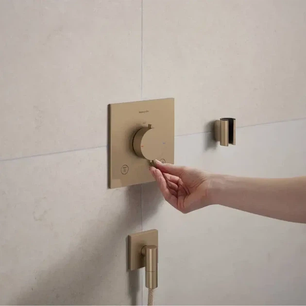 Смеситель для душа Hansgrohe Ecostat Comfort E термостатический, матовая бронза (33711140) - изображение 4
