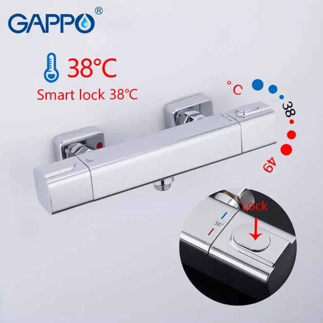 Смеситель для душа Gappo G2091 термостатический, хром - изображение 2